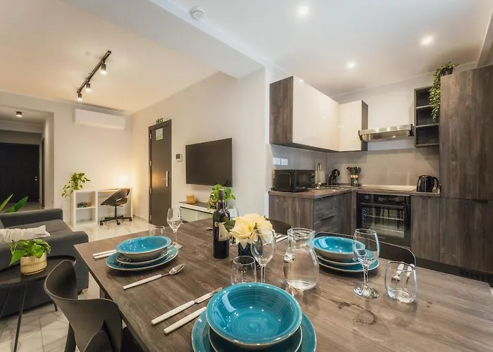 Apartman New - Only Unit 6 - Modern 2-bedroom With Common Heated Jacuzzi By Sf Homes San Ġiljan